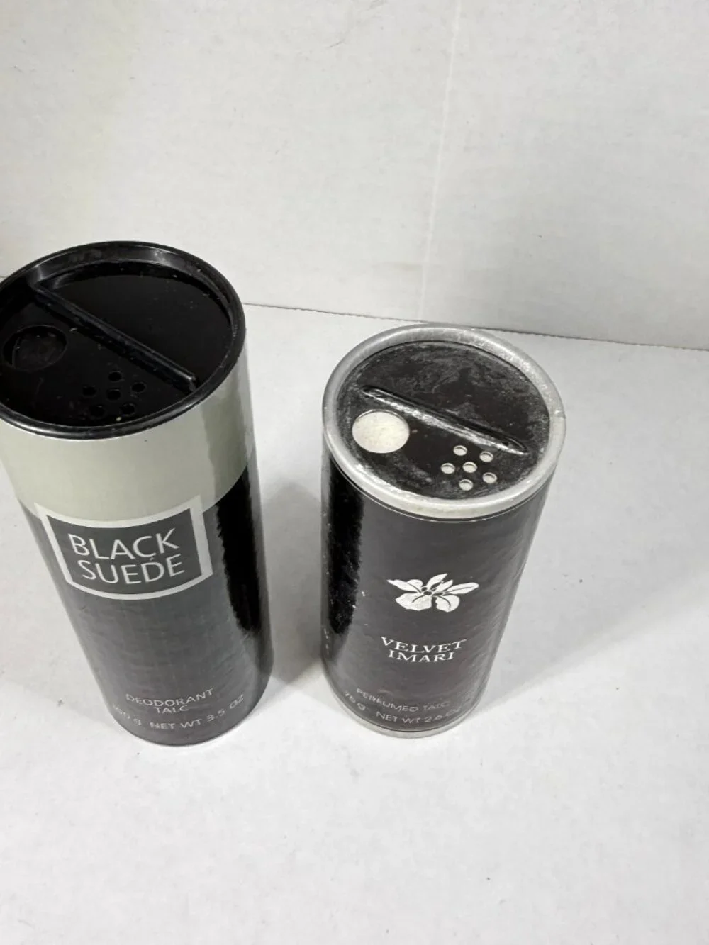 AVON body powder talc for Men deodorant - Black Suede + Velvet Imari NEW NOS